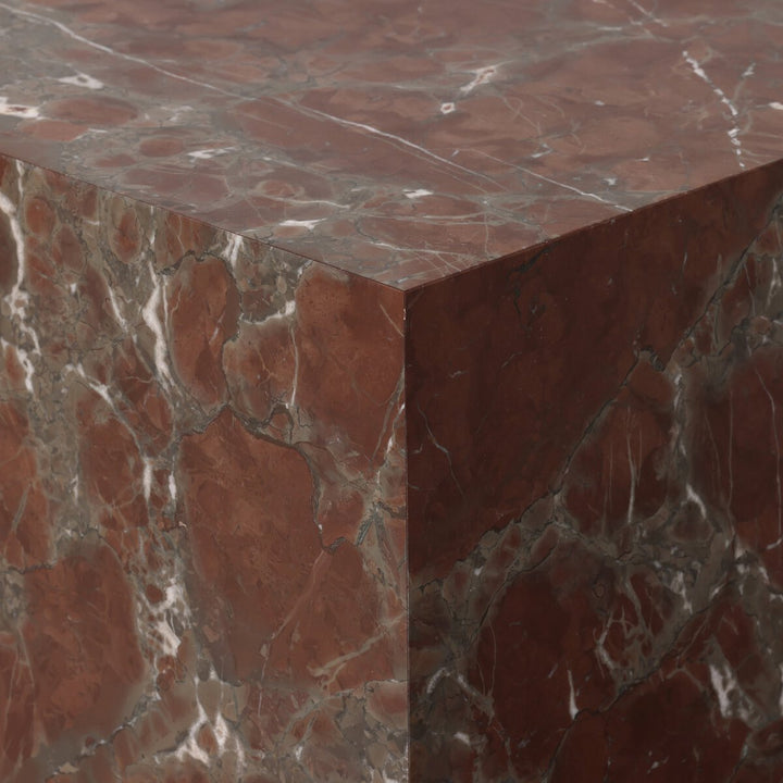 Modern Marble Plinth End Table - Smoke and Russet Marble - 236045-006_7