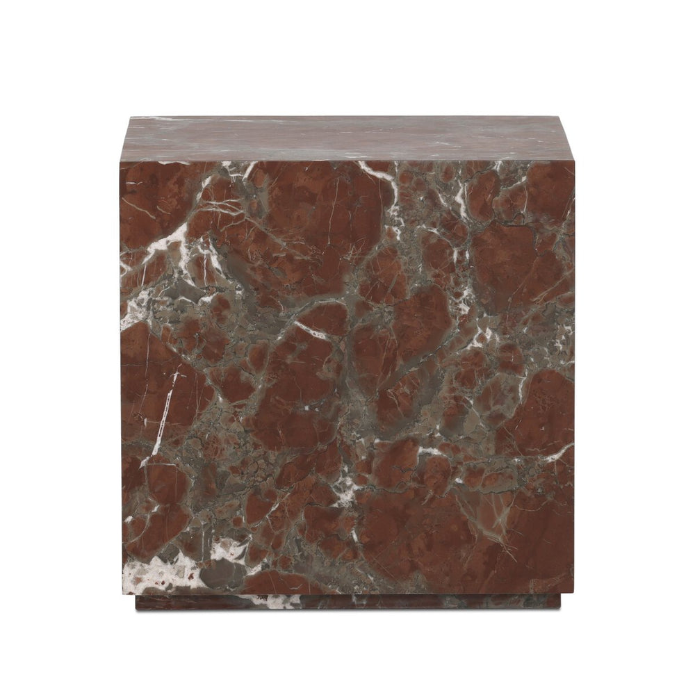 Modern Marble Plinth End Table - Smoke and Russet Marble - 236045-006_1