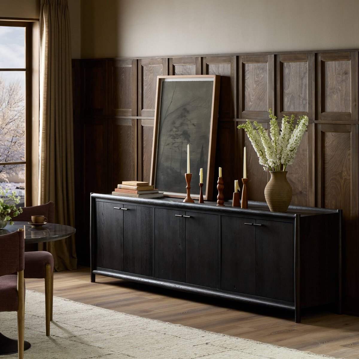 Glenview 6 Door Sideboard - Smoked Black Oak - 236124-002_4