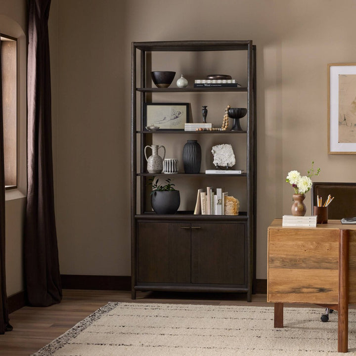 Glenview Bookcase - Smoked Black Oak - 236400-002_4
