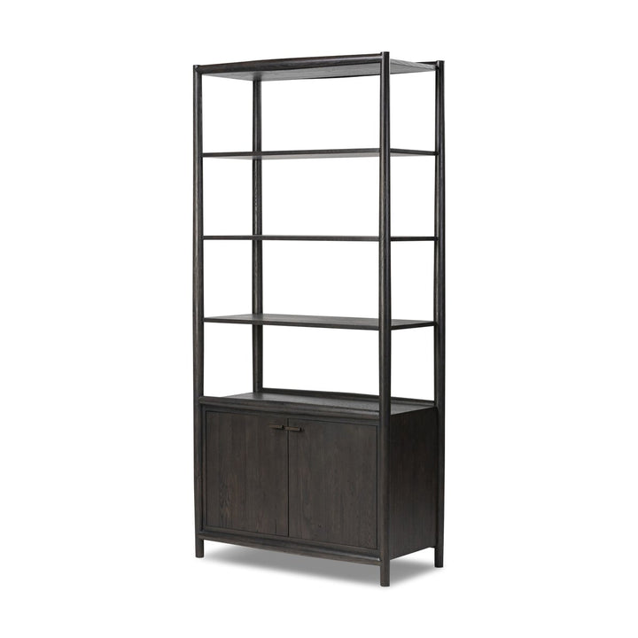 Glenview Bookcase - Smoked Black Oak - 236400-002_2