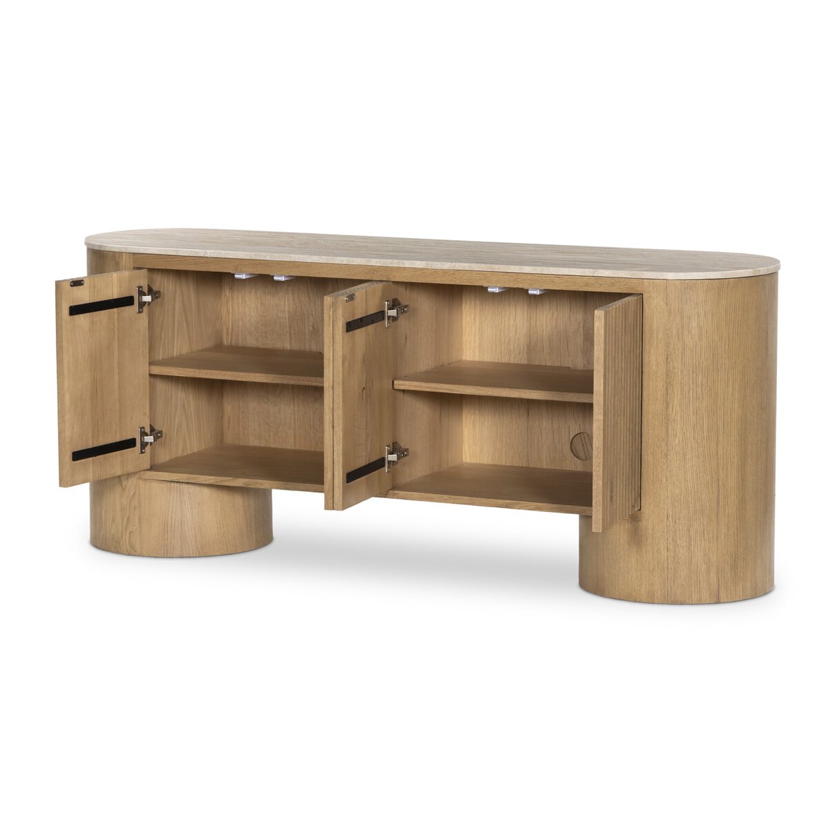 Giovani Media Console - Natural Travertine - 233562-002_7