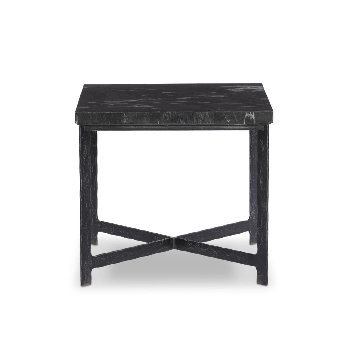 Hammered Iron End Table