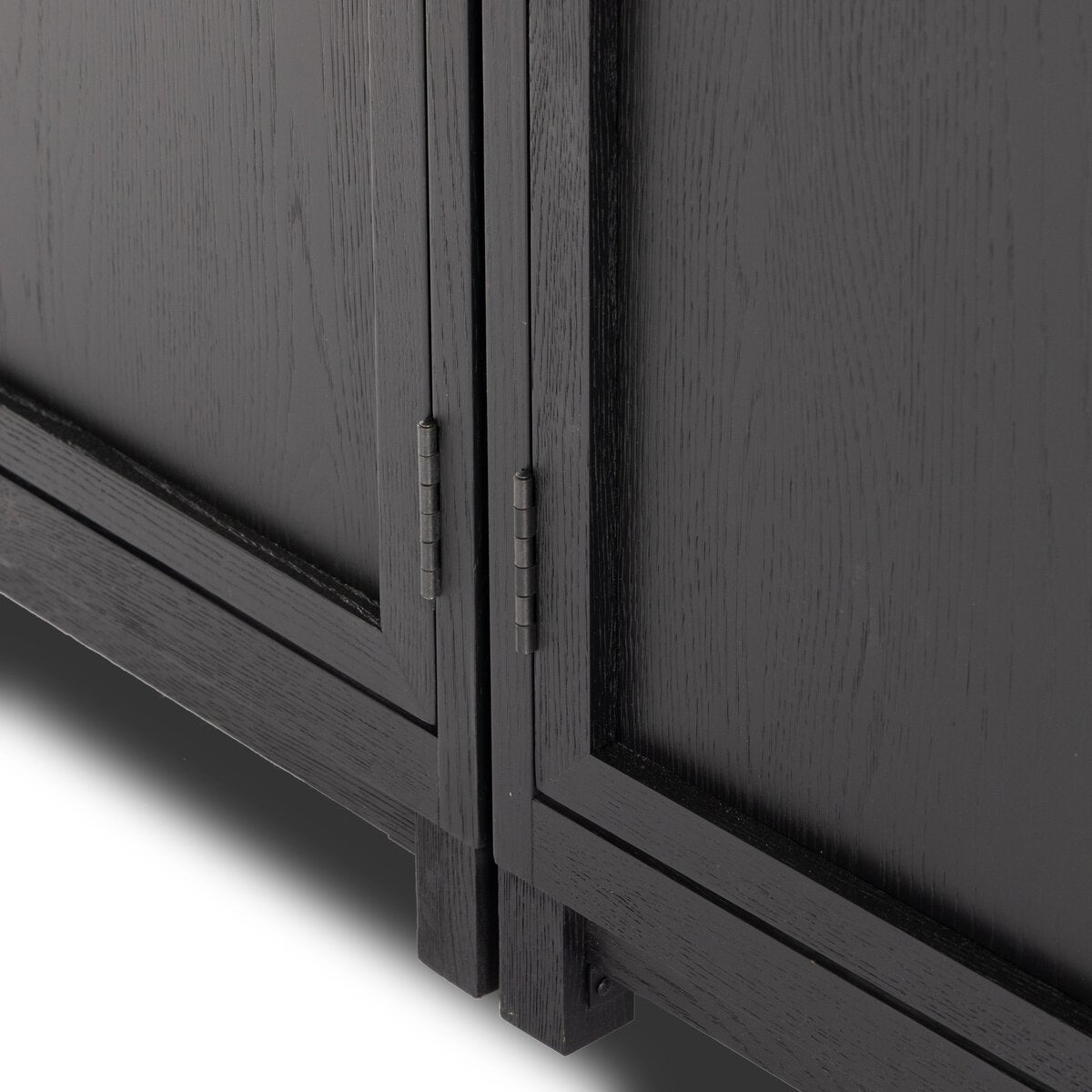 Millie Panel and Glass Door Double Cabinet