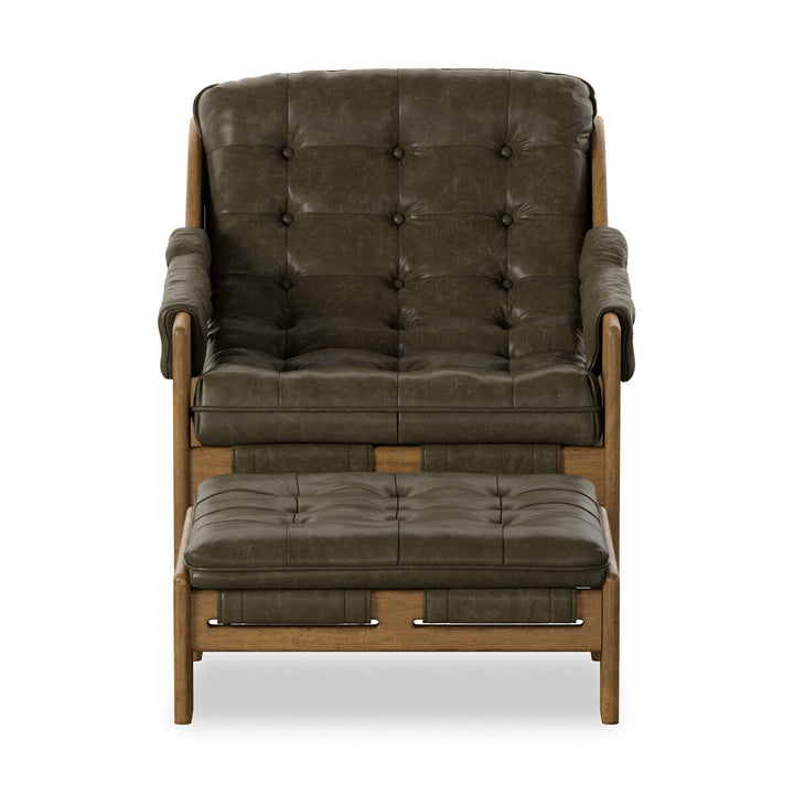 Halston Chair With Ottoman - Dulane Moss - 237803-005_1