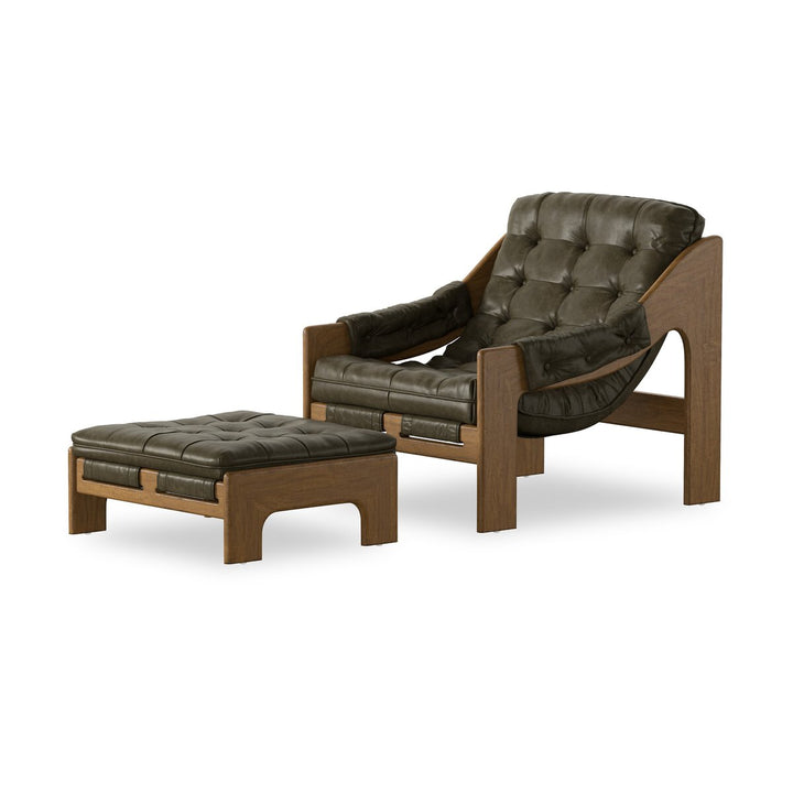 Halston Chair With Ottoman - Dulane Moss - 237803-005_2