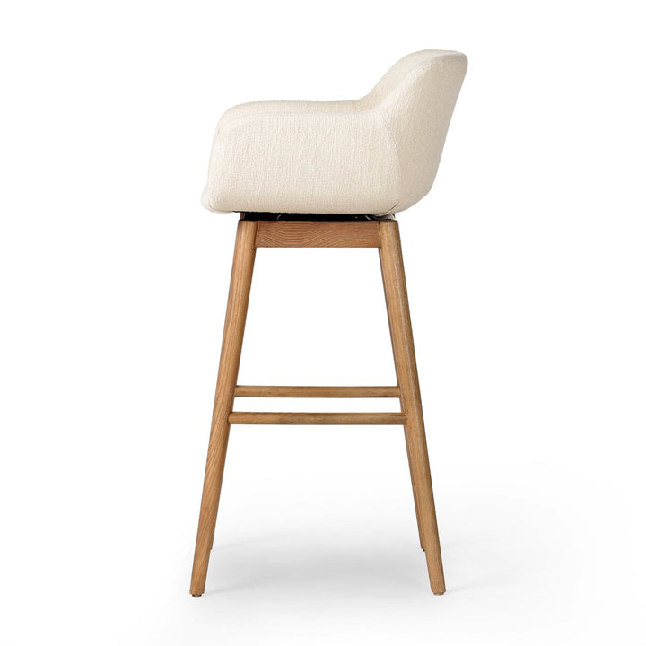 Hannah Swivel Bar + Counter Stool - Kerbey Ivory - Bar - 237909-003_3