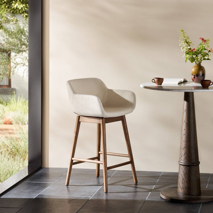 Hannah Swivel Bar + Counter Stool - Kerbey Ivory - Counter - 237909-004_4