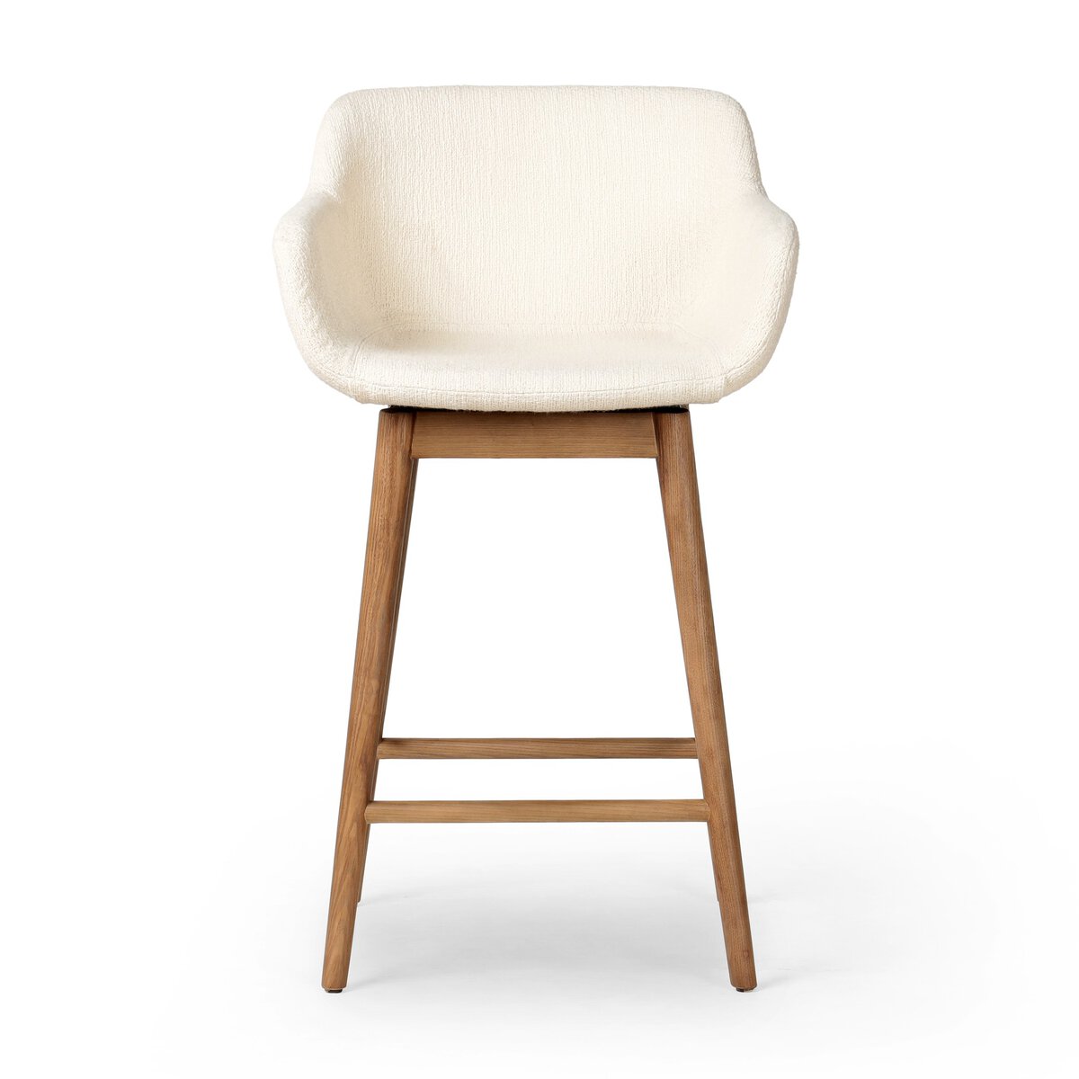 Hannah Swivel Bar + Counter Stool - Kerbey Ivory - Counter - 237909-004_1