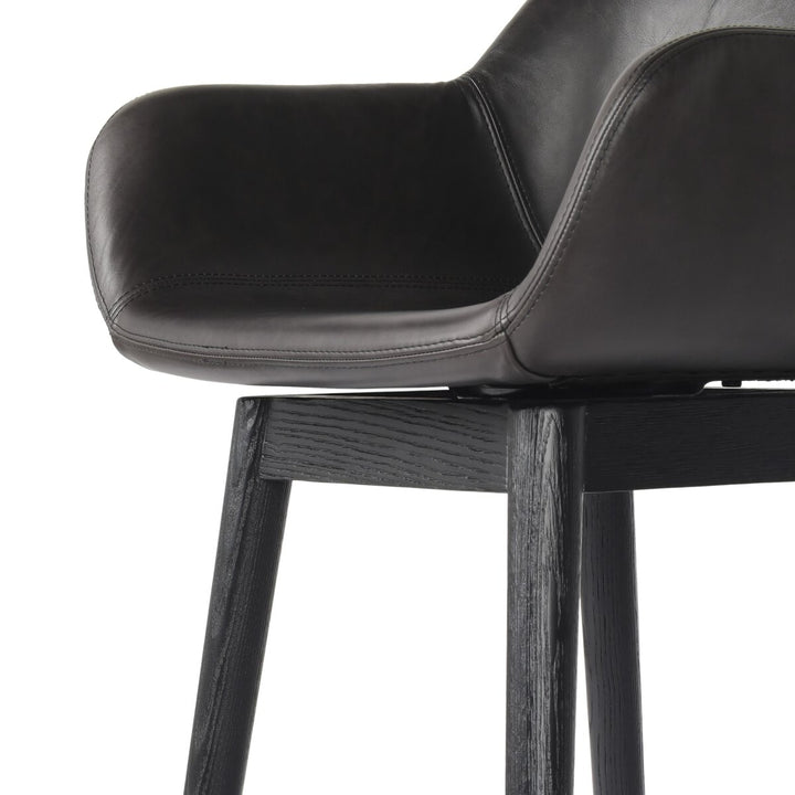 Hannah Swivel Bar + Counter Stool - Sonoma Black - Bar - 237909-009_4