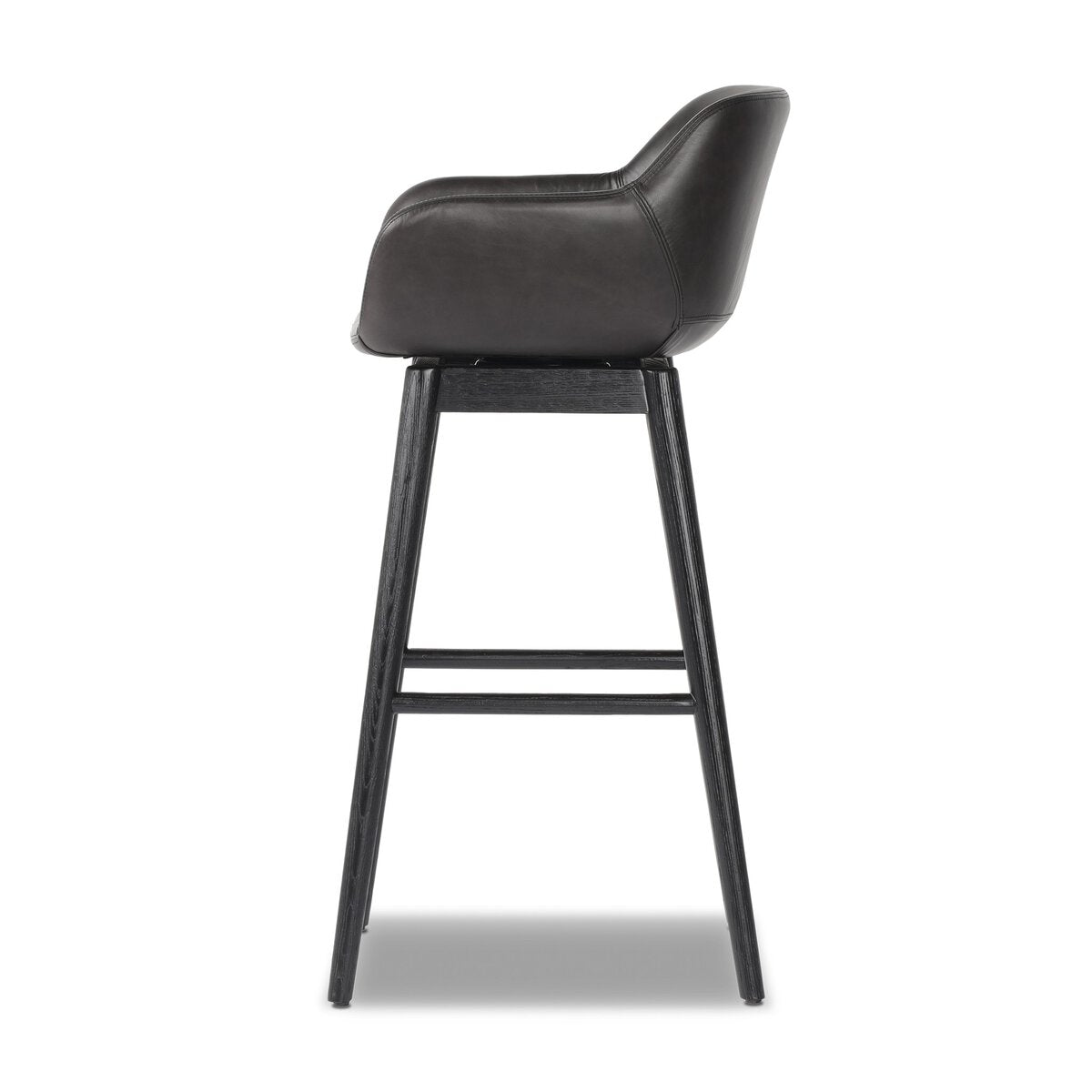 Hannah Swivel Bar + Counter Stool - Sonoma Black - Bar - 237909-009_3