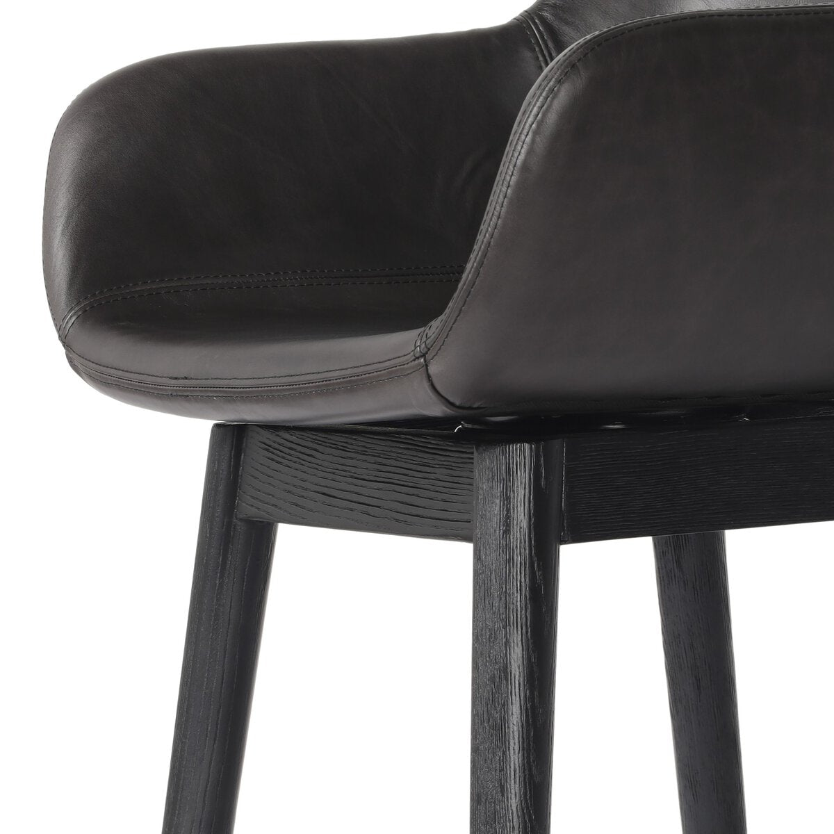 Hannah Swivel Bar + Counter Stool - Sonoma Black - Counter - 237909-010_4