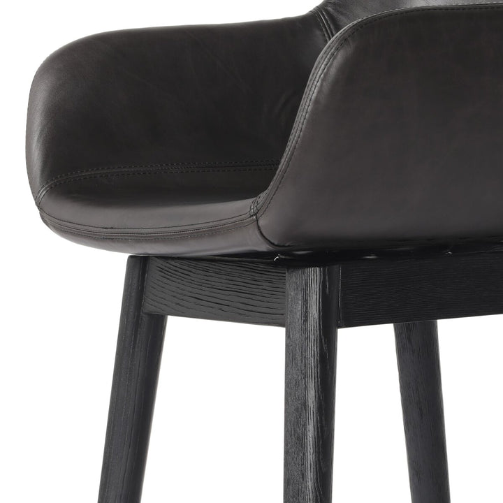 Hannah Swivel Bar + Counter Stool - Sonoma Black - Counter - 237909-010_4