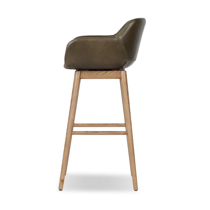 Hannah Swivel Bar + Counter Stool - Dulane Moss - Bar - 237909-013_3