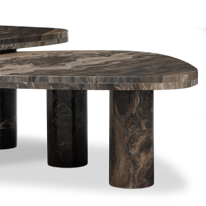 Zion Nesting Coffee Tables - Rocky Brown Marble - 238223-008_6