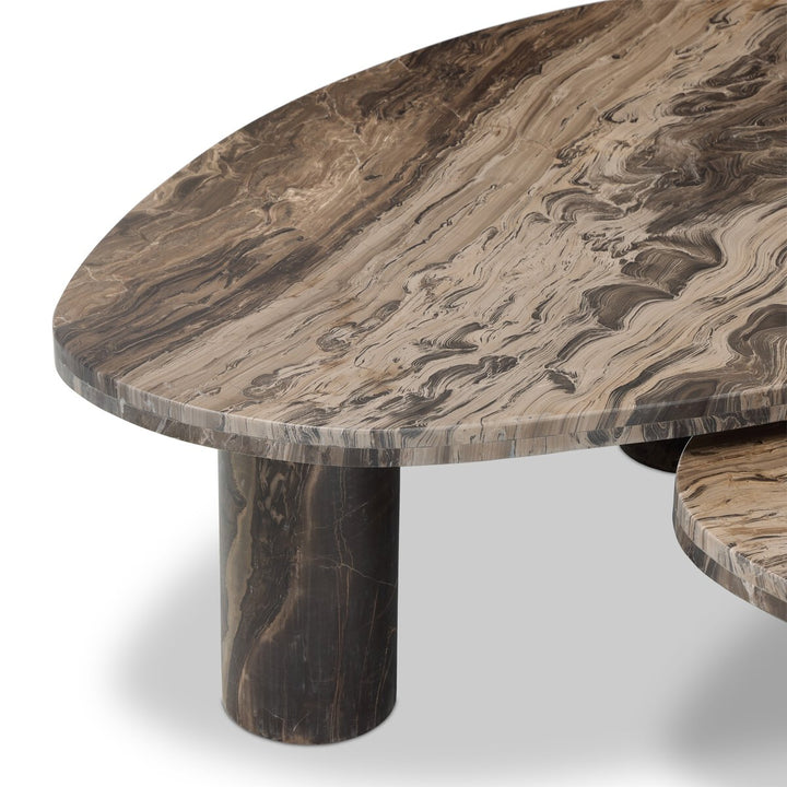 Zion Nesting Coffee Tables - Rocky Brown Marble - 238223-008_7
