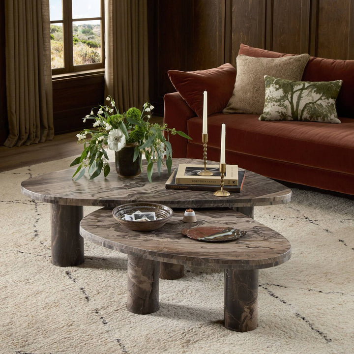 Zion Nesting Coffee Tables - Rocky Brown Marble - 238223-008_4