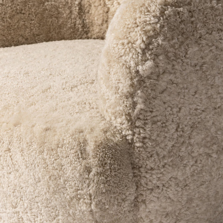 Julius Swivel Chair - Beige Shearling - 239124-015_6