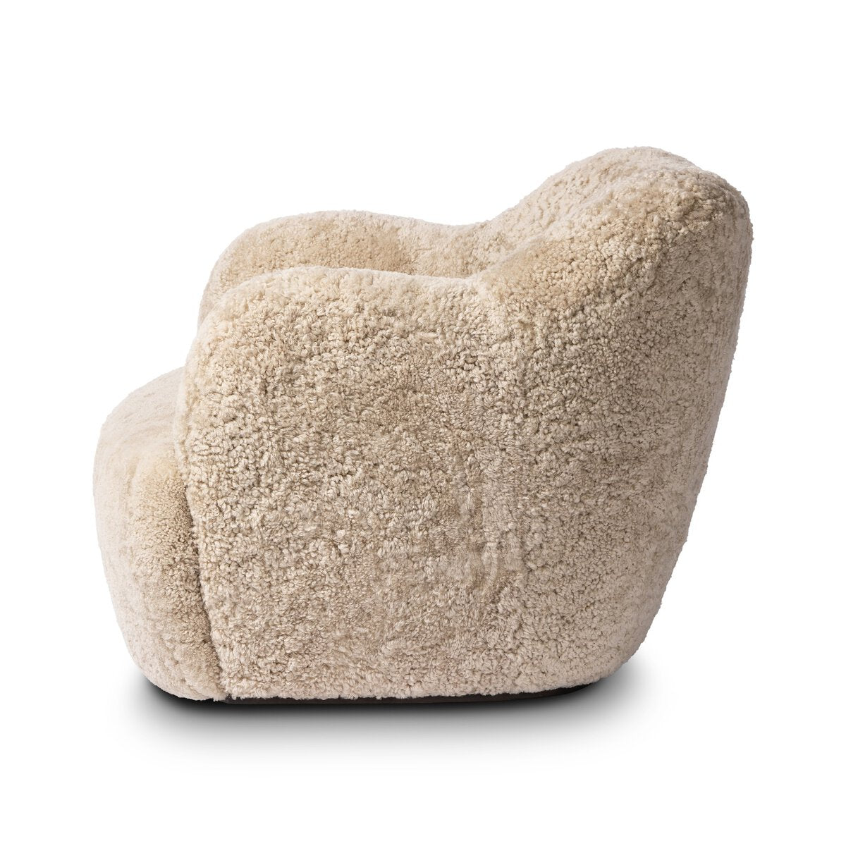 Julius Swivel Chair - Beige Shearling - 239124-015_3
