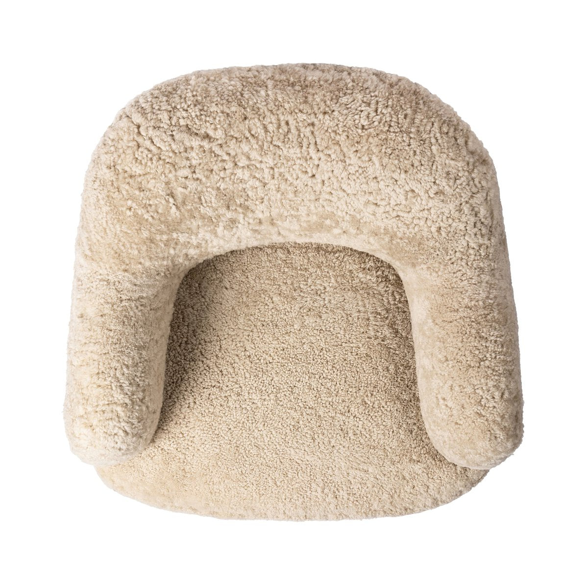 Julius Swivel Chair - Beige Shearling - 239124-015_7