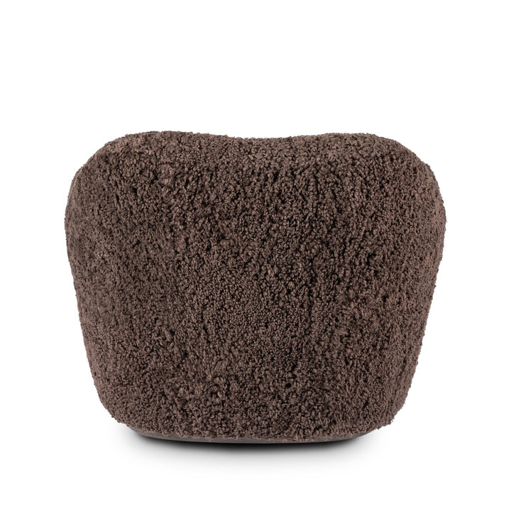 Julius Swivel Chair - Cocoa Shearling - 239124-016_5
