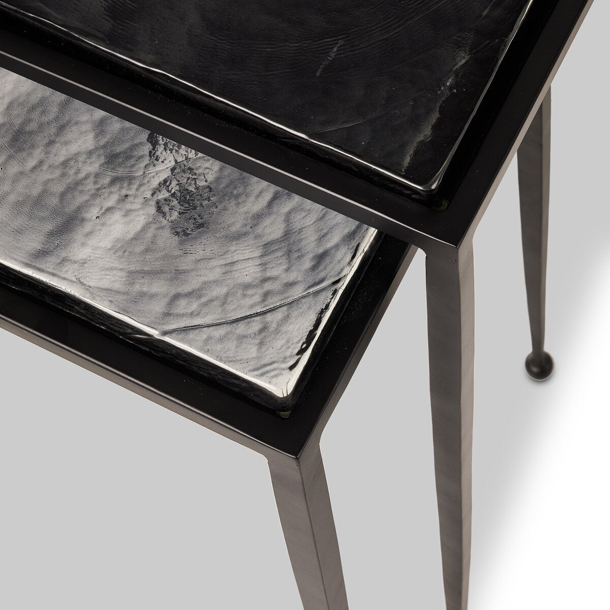 Dalston Nesting End Table Set - Smoked Black Cast Glass - 239742-001_3