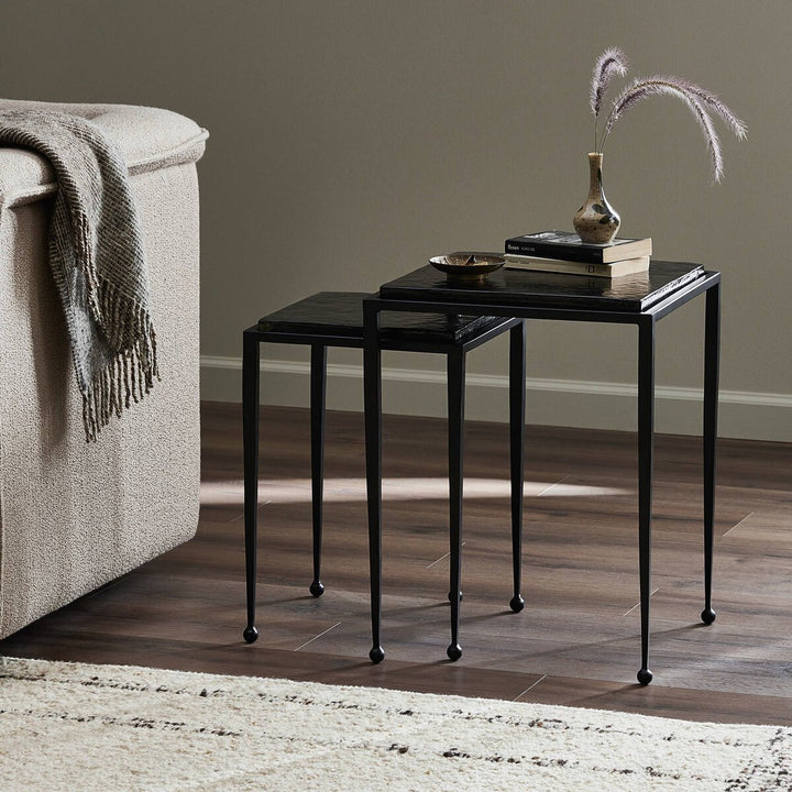 Dalston Nesting End Table Set - Smoked Black Cast Glass - 239742-001_4