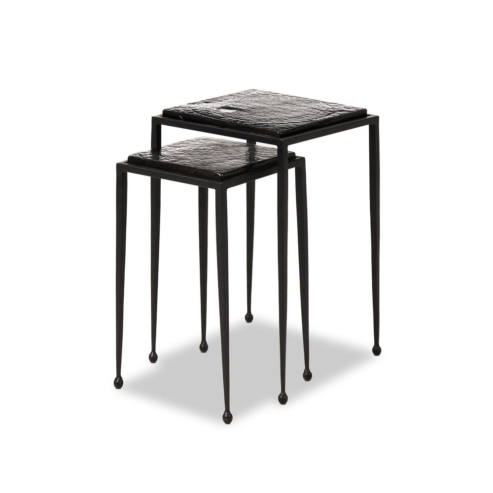Dalston Nesting End Table Set - Smoked Black Cast Glass - 239742-001_1
