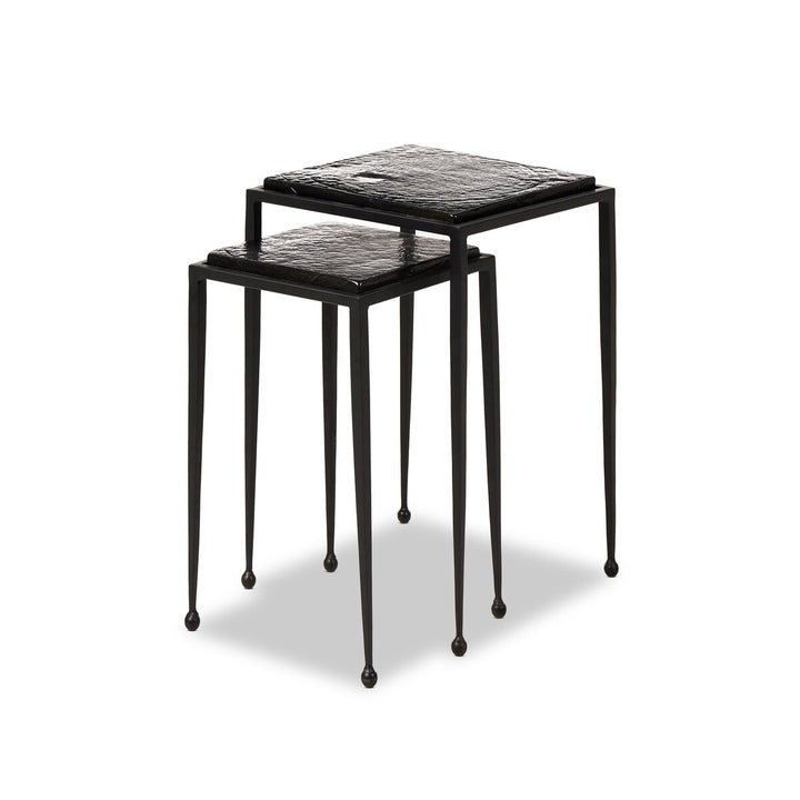 Dalston Nesting End Table Set - Smoked Black Cast Glass - 239742-001_1
