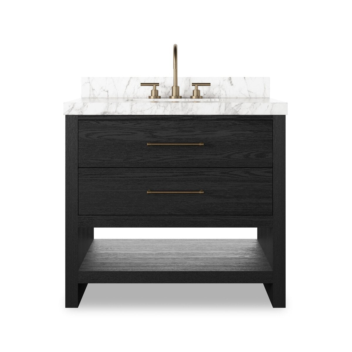 Anthem Single Vanity - Black Wash Oak Veneer - 240163-003_1
