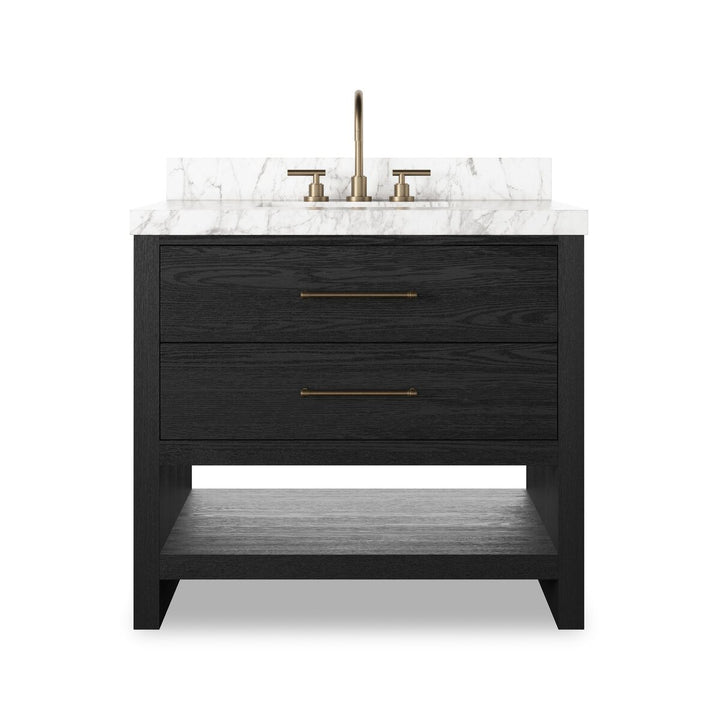 Anthem Single Vanity - Black Wash Oak Veneer - 240163-003_1