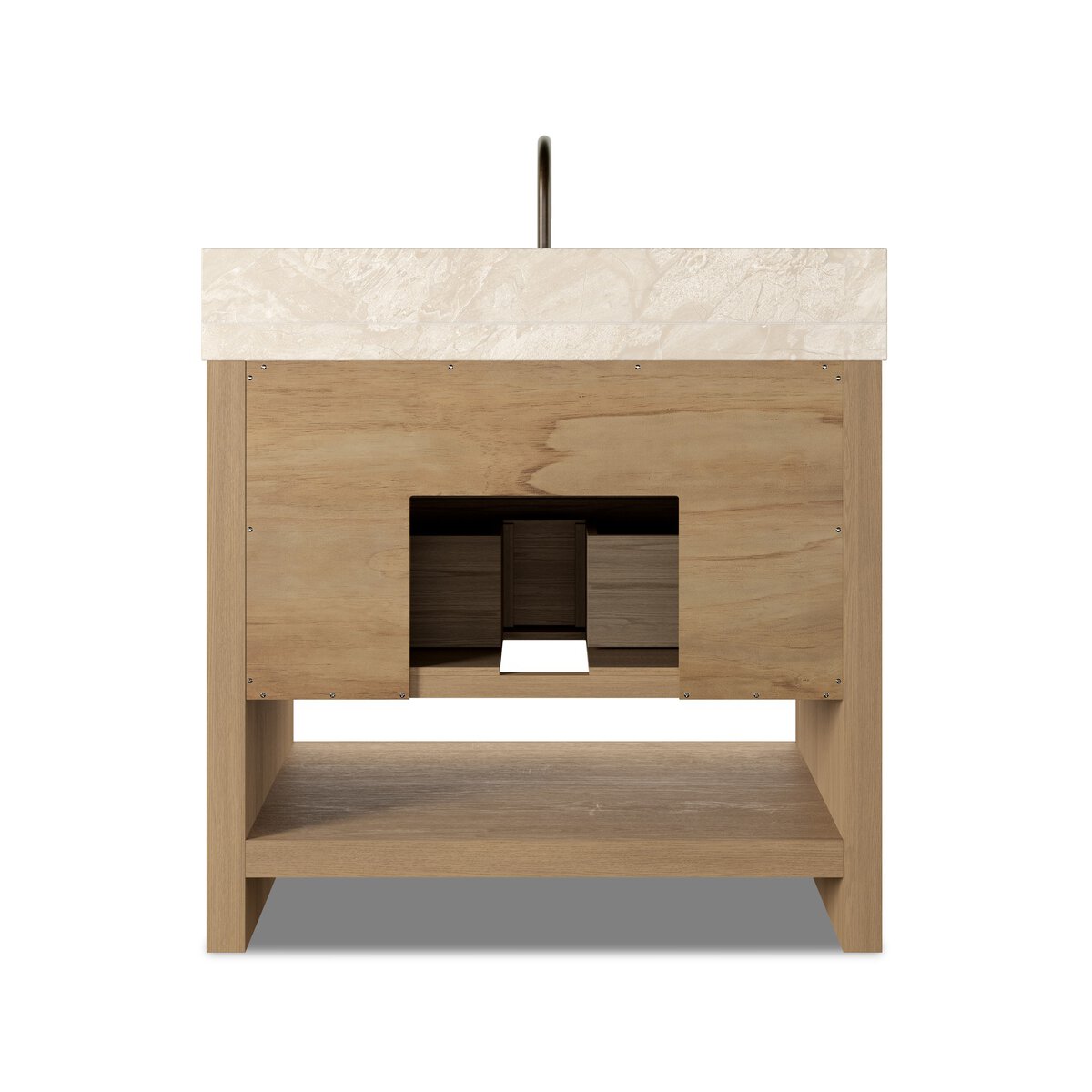 Anthem Single Vanity - Satin Light Wash Oak Veneer - 240163-004_5
