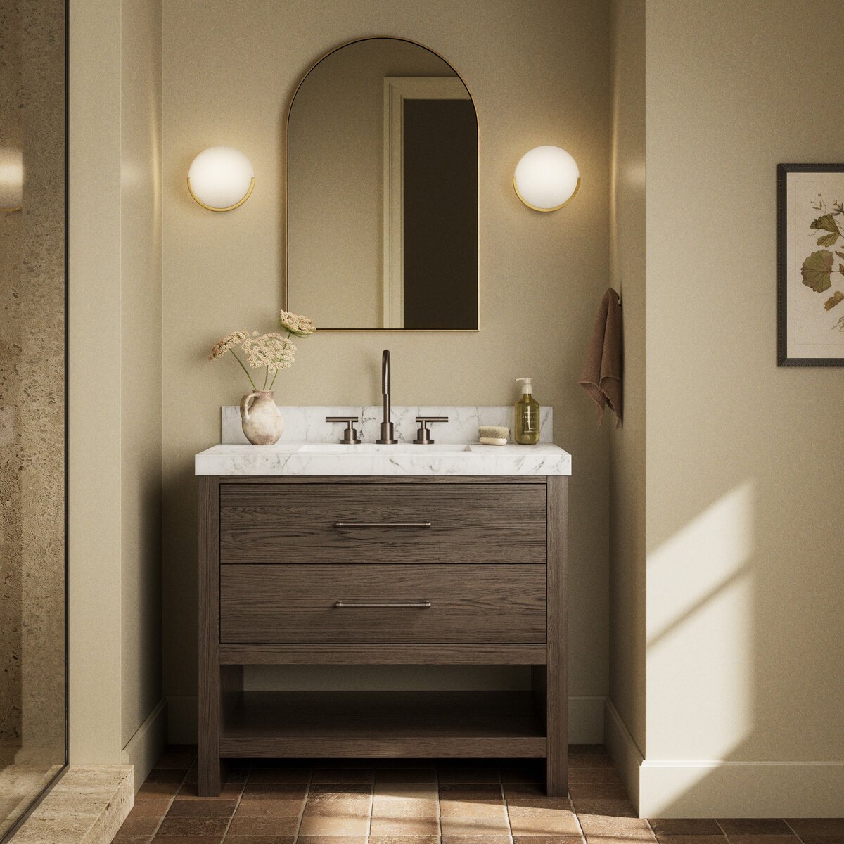 Anthem Single Vanity - Satin Espresso Oak Veneer - 240163-005_4