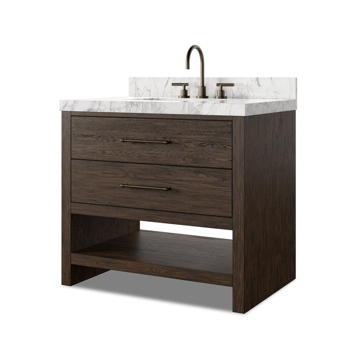 Anthem Single Vanity - Satin Espresso Oak Veneer - 240163-005_2
