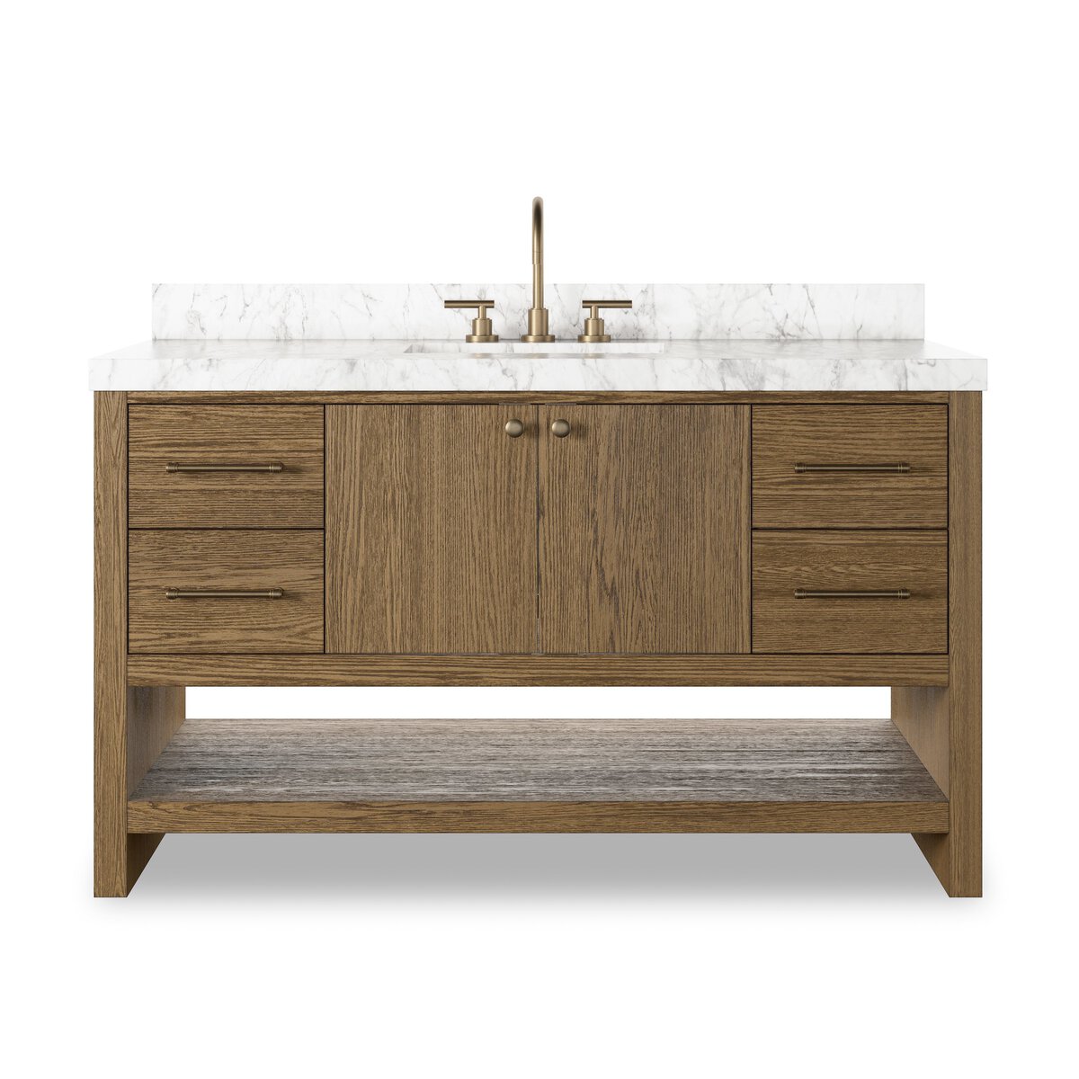 Anthem Single Wide Vanity - Washed Natural Veneer - 240194-001_1