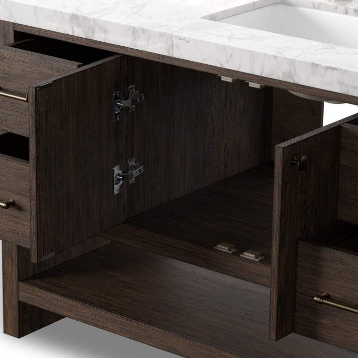 Anthem Single Wide Vanity - Satin Espresso Oak Veneer - 240194-005_5