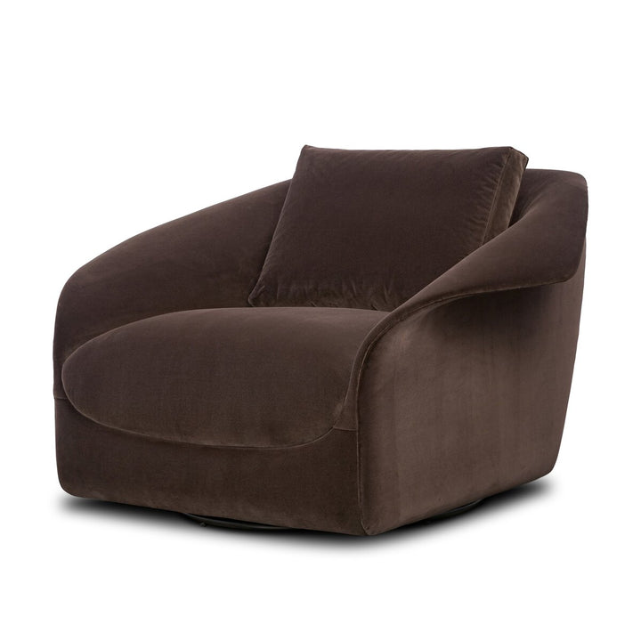 Ezra Swivel Chair - Surrey Cocoa - 241280-003_2
