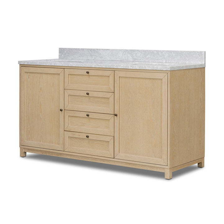 Millie Double Vanity - Satin Bleached Oak Veneer - 242425-002_2