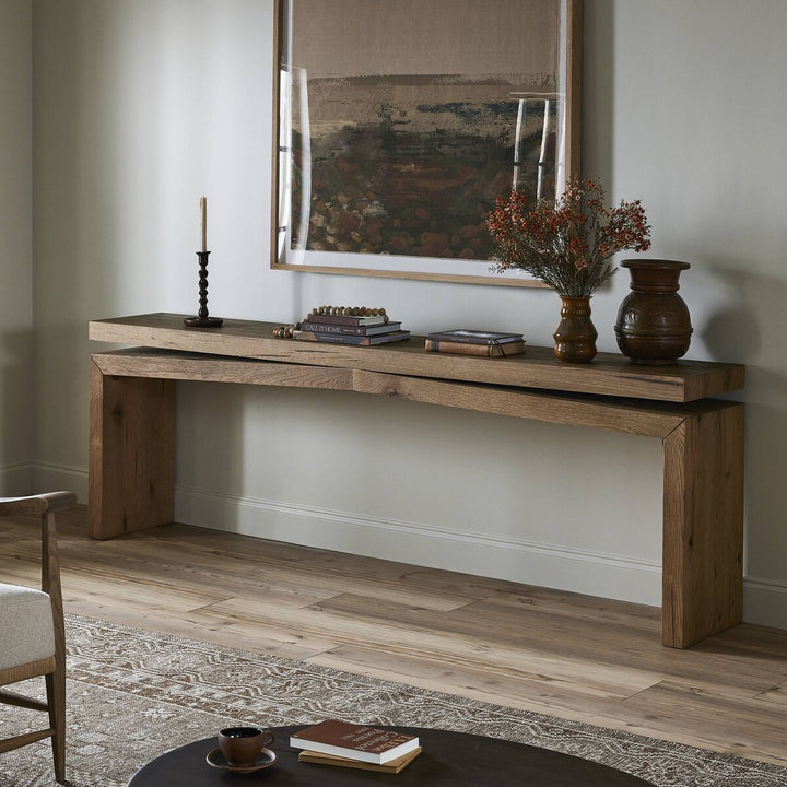 Matthes Console Table - 94" - Worn Oak Veneer - 243556-004_4