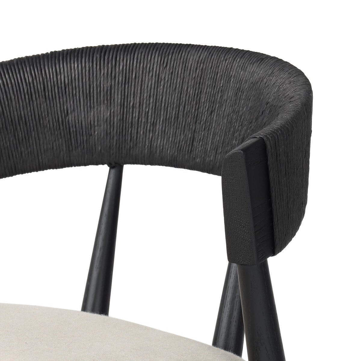 Buxton Dining Chair - Black Brushed Ash - Savile Flax - 247998-002_7