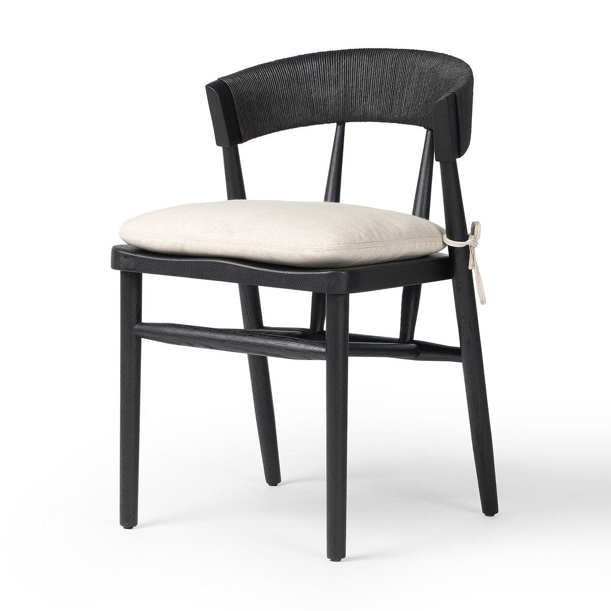 Buxton Dining Chair - Black Brushed Ash - Savile Flax - 247998-002_2
