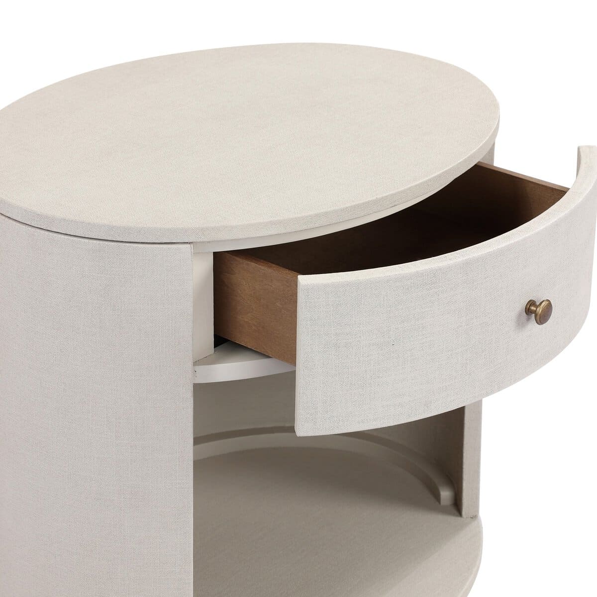Amelia Oval One Drawer Nightstand