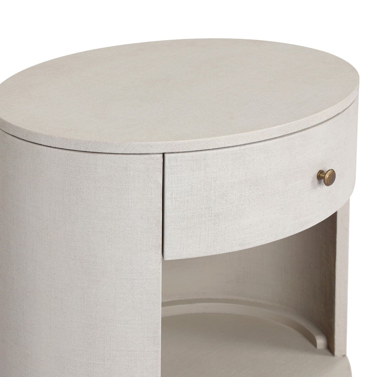 Amelia Oval One Drawer Nightstand