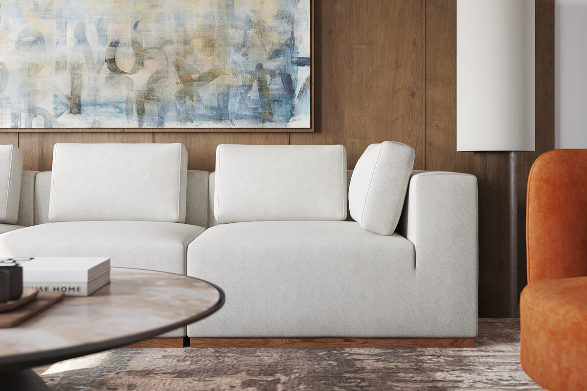 Emerson 4-pc Modular Sofa W/Ottoman
