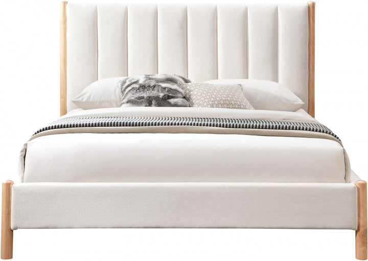 Kona Fabric Upholstered Bed - Cream - Kona-Bed-CREAM_3