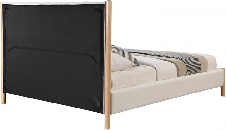 Kona Fabric Upholstered Bed - Cream - Kona-Bed-CREAM_5