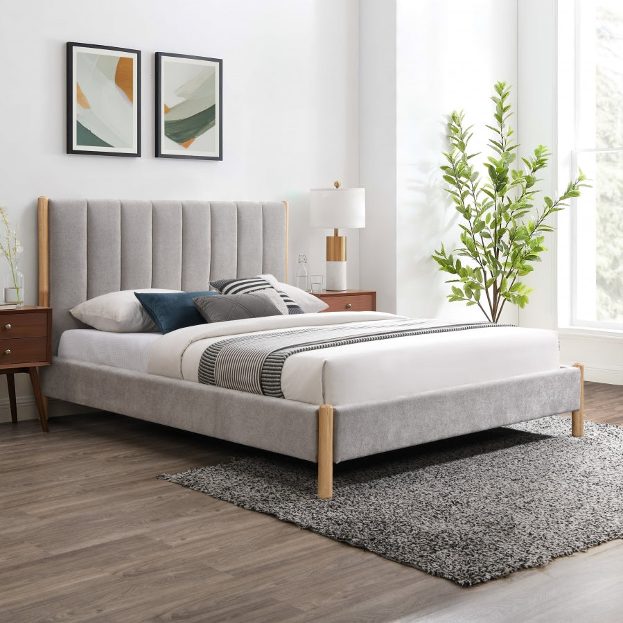 Kona Fabric Upholstered Bed - Grey - Kona-Bed-GREY_2