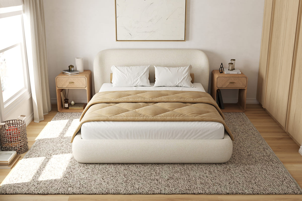 Lula Storage Bed king size - contemporary bedroom furniture with storage