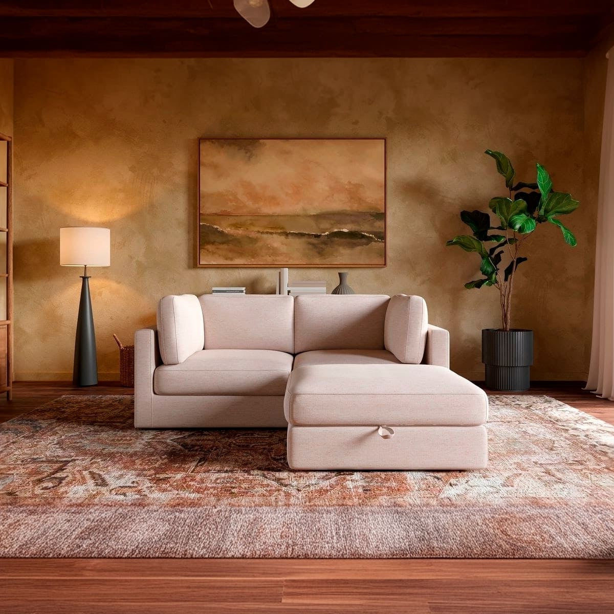 Haven 2-pc Modular Sofa W/Ottoman