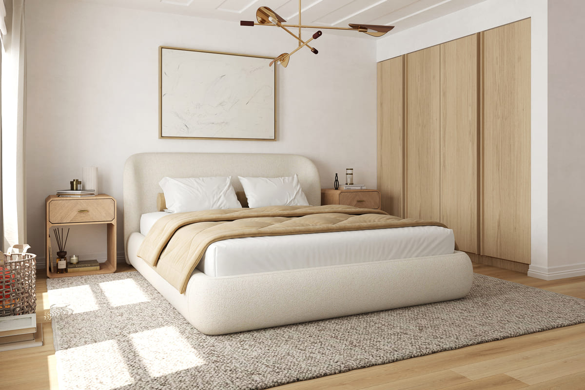 Built-in storage compartment - Lula Bed practical bedroom organization